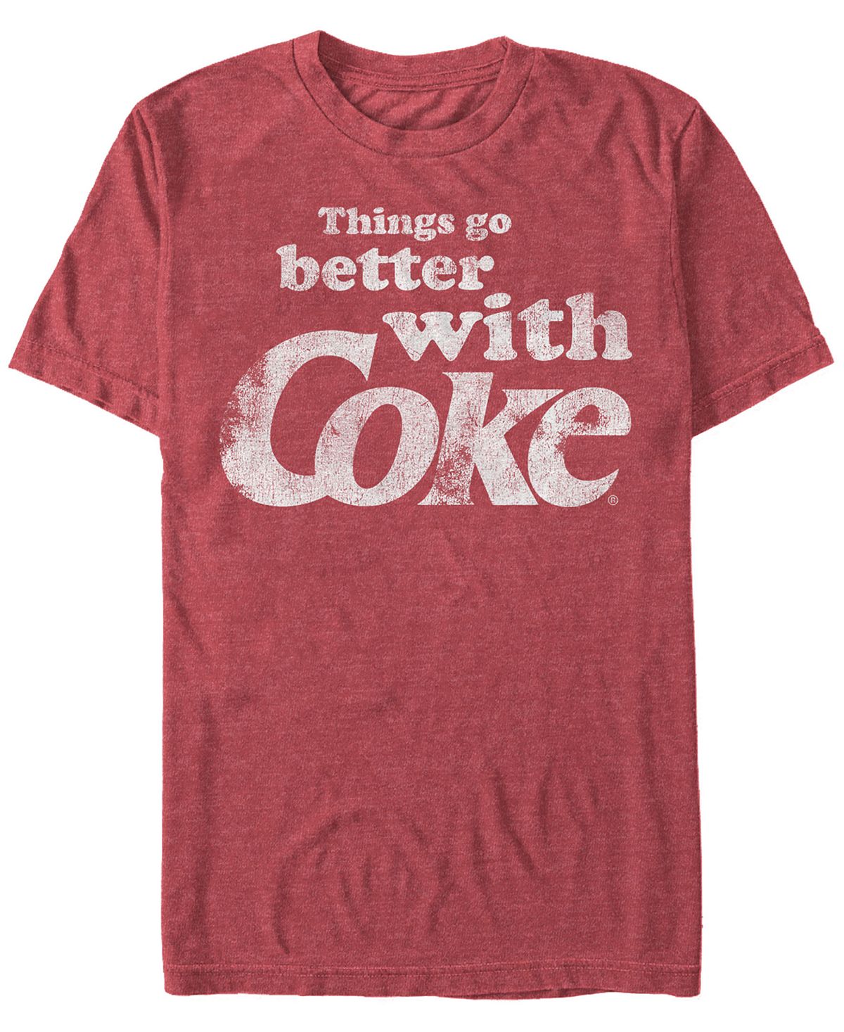 Мужская футболка с коротким рукавом better with coke Fifth Sun, красный значки клава кока