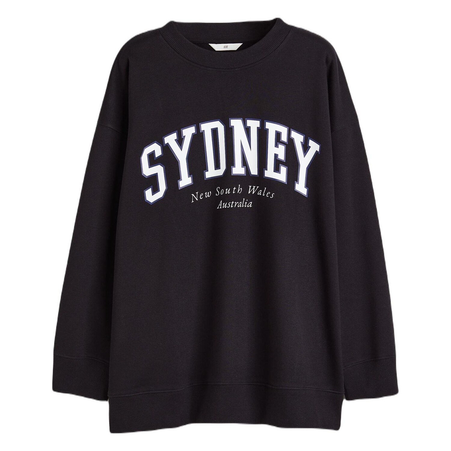 

Свитшот H&M Sydney Printed, черный