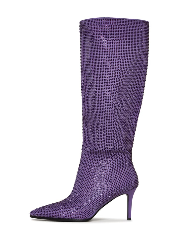 

Сапоги CESARE GASPARI Knee high Jewel embellishment s, цвет lilac