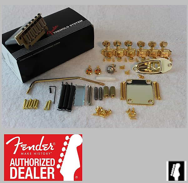 Комплект фурнитуры Fender American Standard GOLD Stratocaster с тюнерами 099-2050-200 - фото