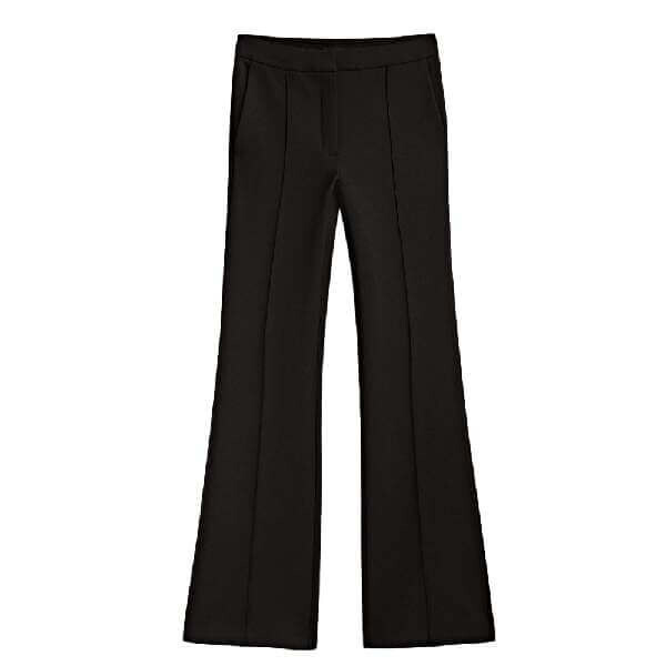 

Брюки Massimo Dutti Flared With Central Seam, черный