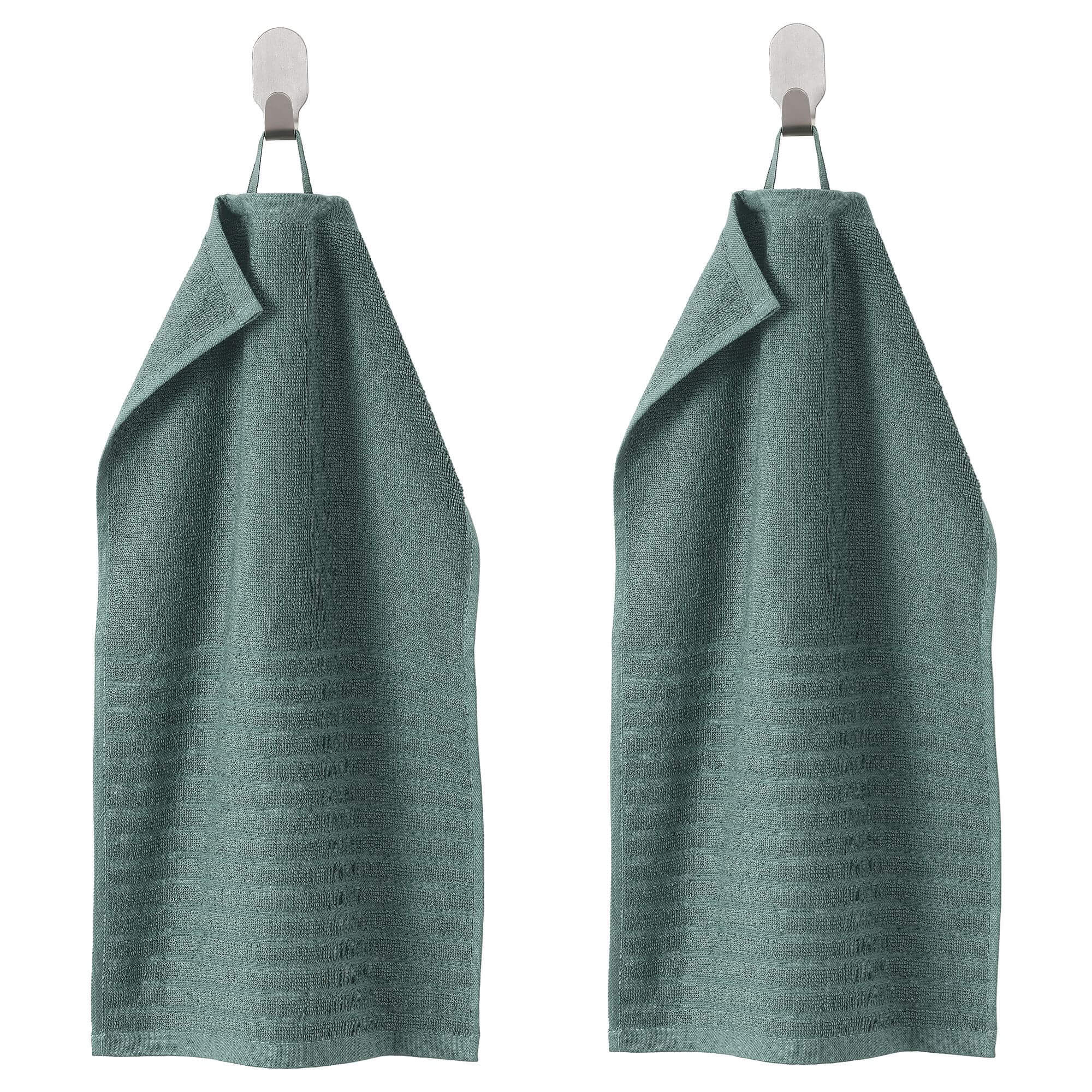Гостевое полотенце IKEA Vågsjön 30x50 см 2 шт, зеленый полотенце для рук домашнее милое впитывающее кухонное полотенце полотенце для ленивой тряпки салфетка однотонное детское полотенце для