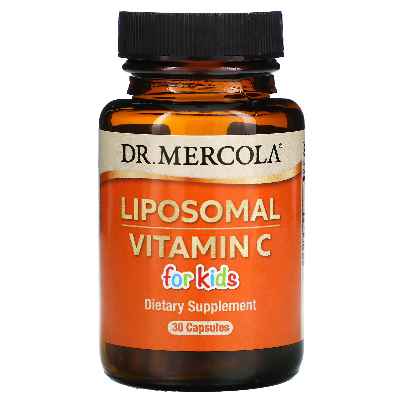 Dr. Mercola, липосомальный витамин C для детей, 30 капсул dr mercola витамин c pak натурального апельсина 30 шт