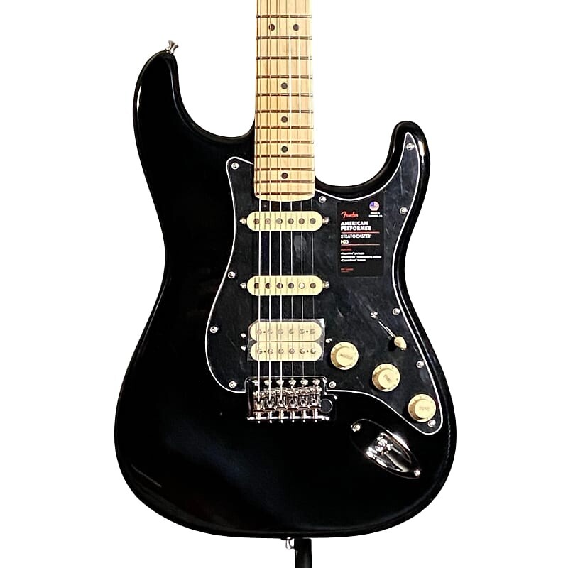 

Fender American Performer Stratocaster HSS — черный с кленовой накладкой American Performer Stratocaster HSS - Black with Maple Fingerboard