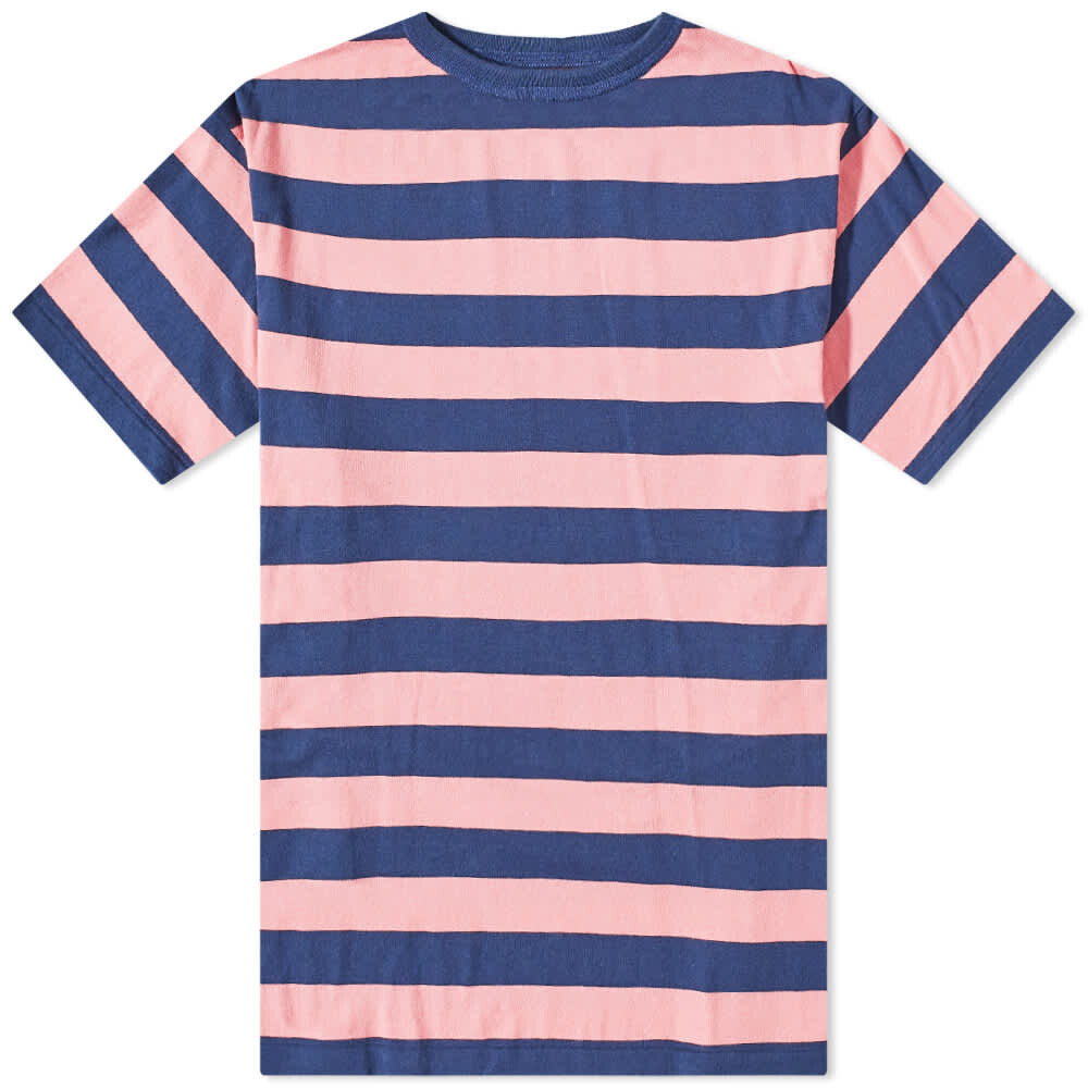 

Футболка Visvim Border Striped Tee, Розовый