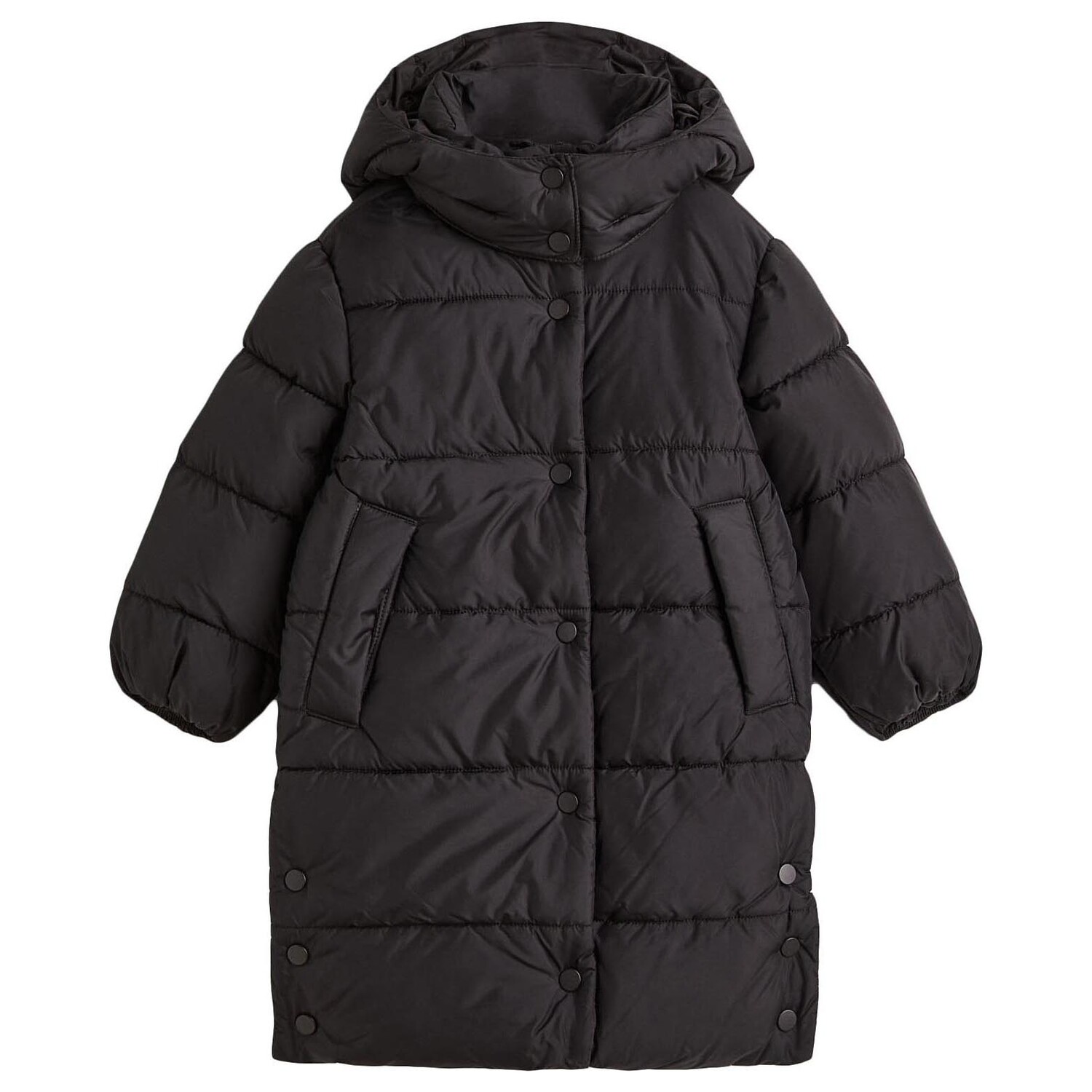 

Пальто с капюшоном H&M Padded, черный