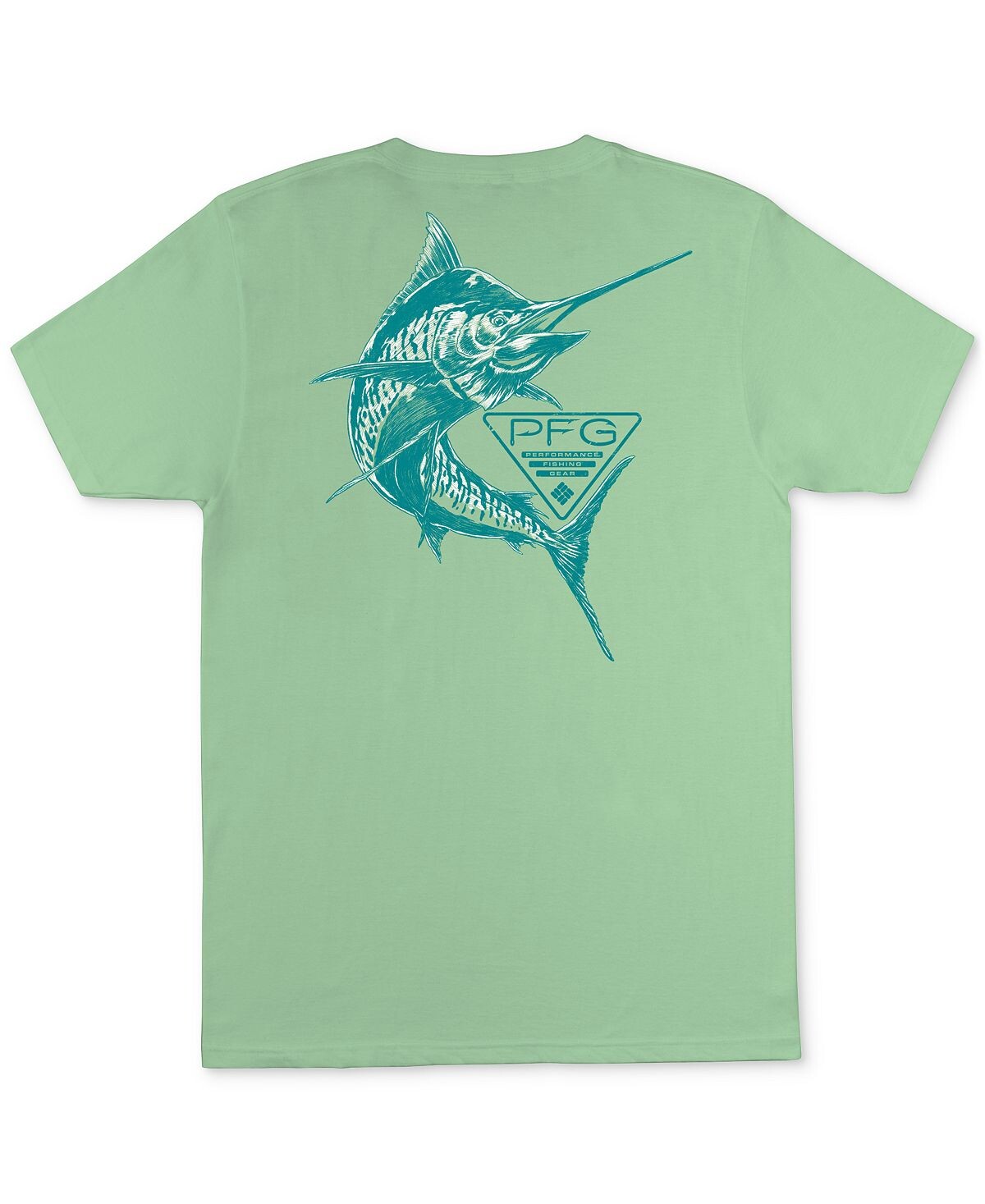 

Мужская футболка pfg classic-fit с логотипом marlin logo Columbia, Зеленый