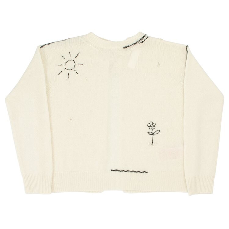 

Свитер Marni Roundneck Sweater 'Limestone', белый