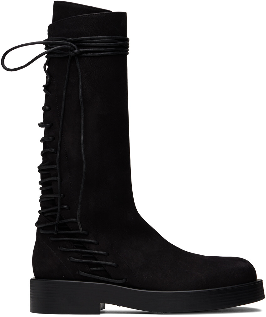 

Черные грязевые сапоги Ann Demeulemeester
