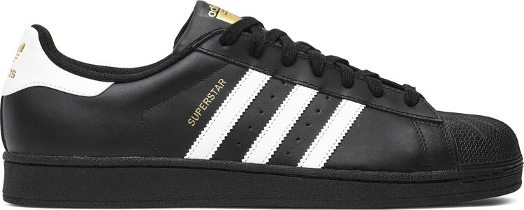 Мужские кроссовки Adidas Superstar, черный/белый - фото