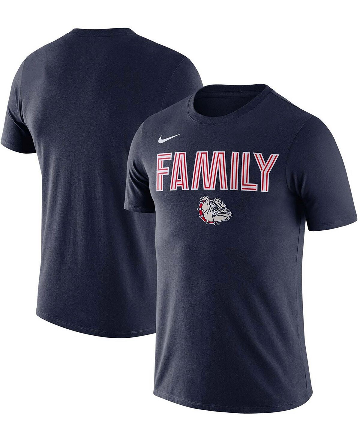 

Мужская темно-синяя футболка gonzaga bulldogs family Nike, синий