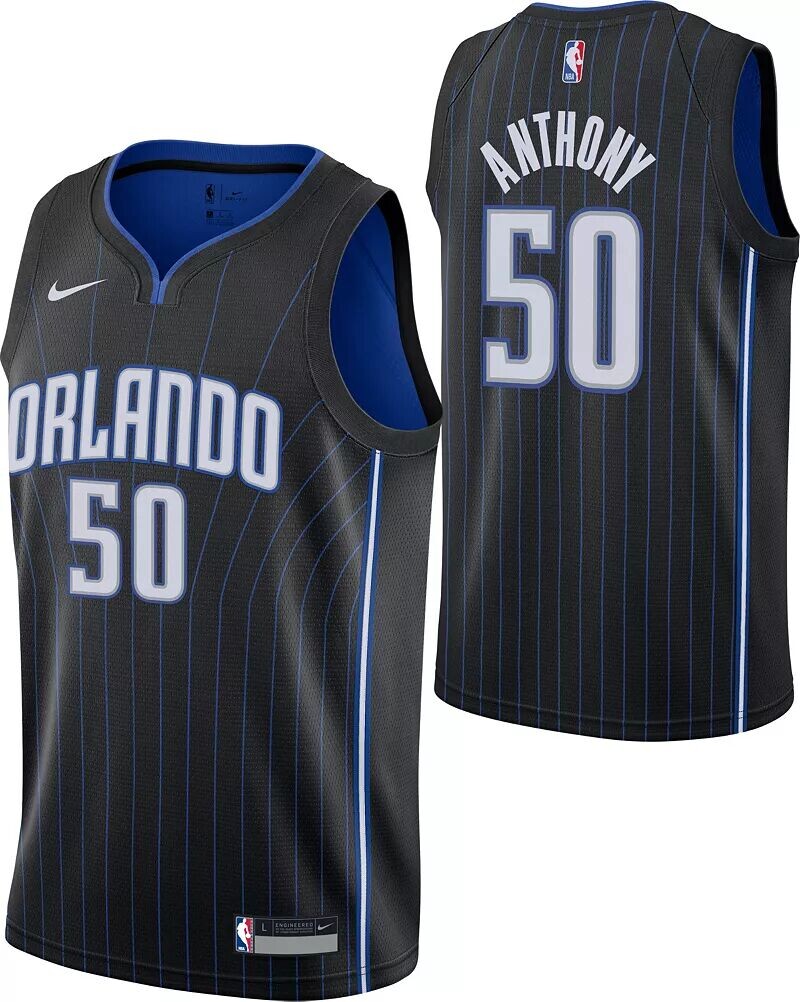 

Черная майка Nike Youth Orlando Magic Cole Anthony #50 Dri-FIT Swingman