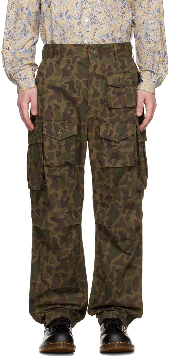 

Брюки-карго цвета хаки FA Engineered Garments