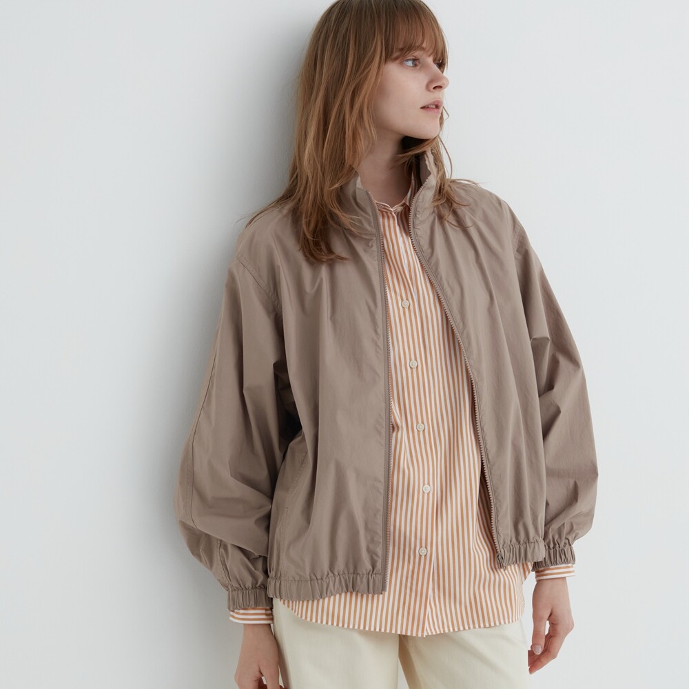 

Куртка Uniqlo короткая свободная, коричневый