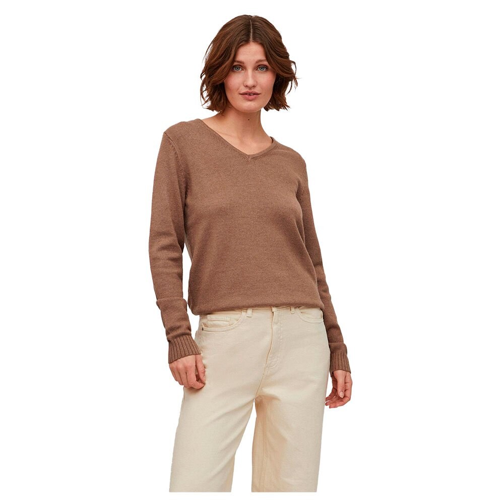 

Свитер Vila Ril V Neck, коричневый