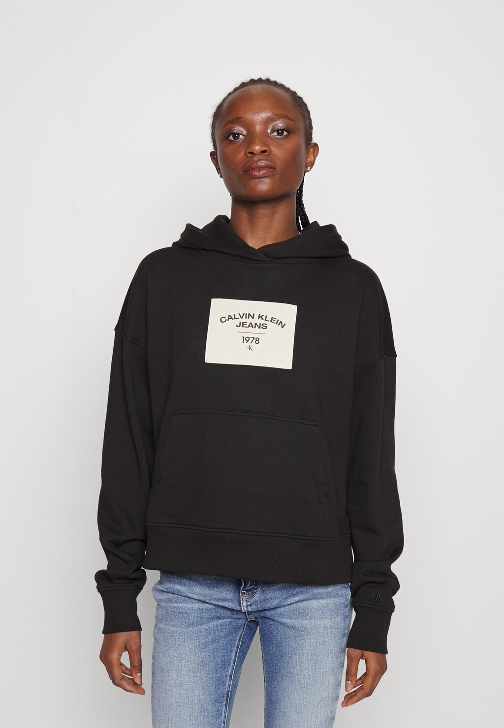 

Толстовка с капюшоном Calvin Klein Jeans, Черный
