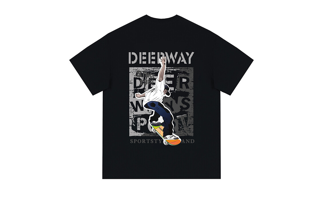 

DEERWAY Футболка унисекс, черный