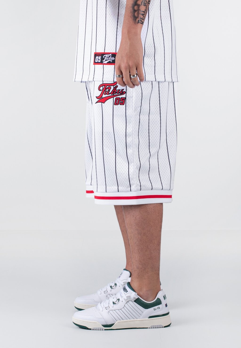 

Шорты Varsity Striped FUBU, белый