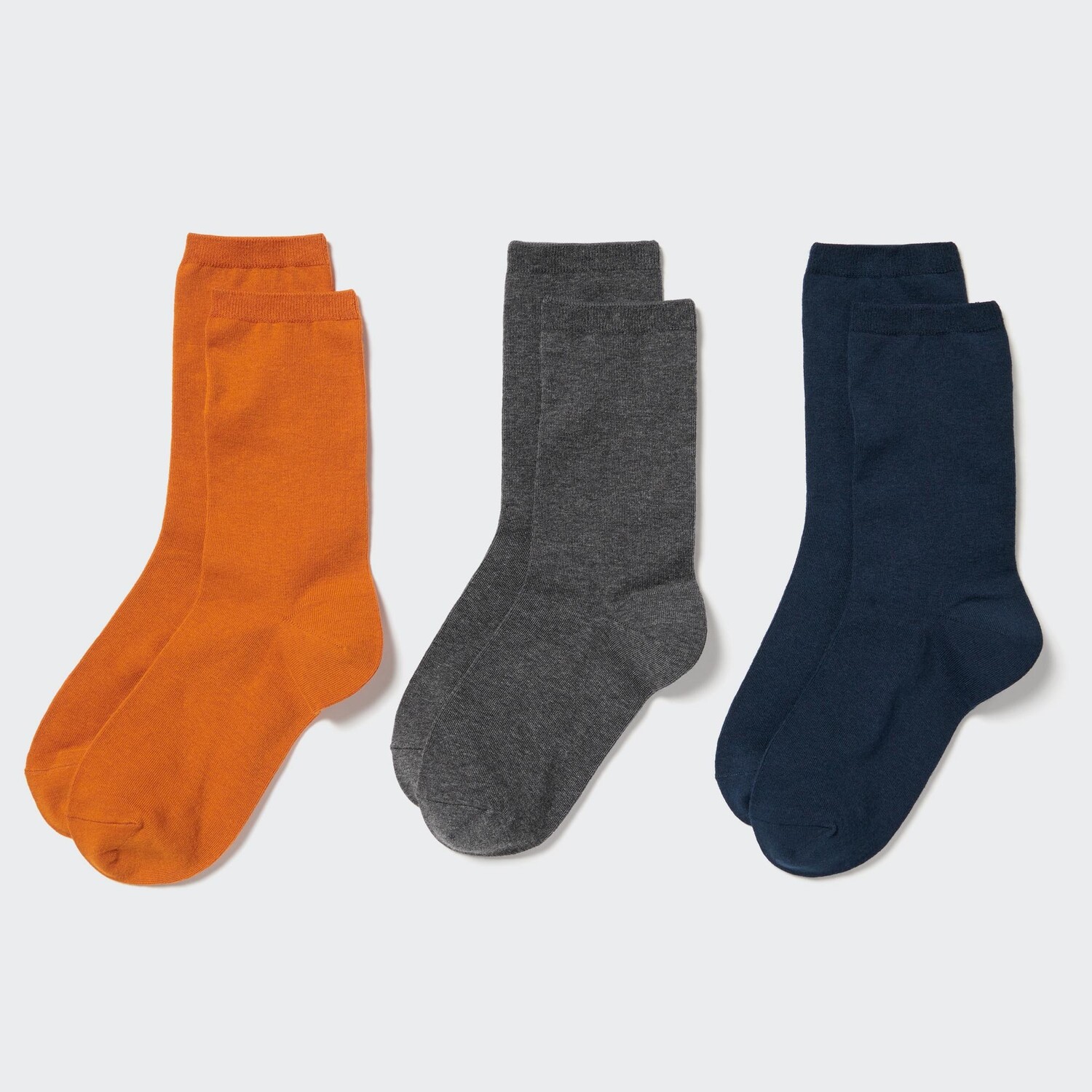

Обычные носки (3 пары) Uniqlo, оранжевый