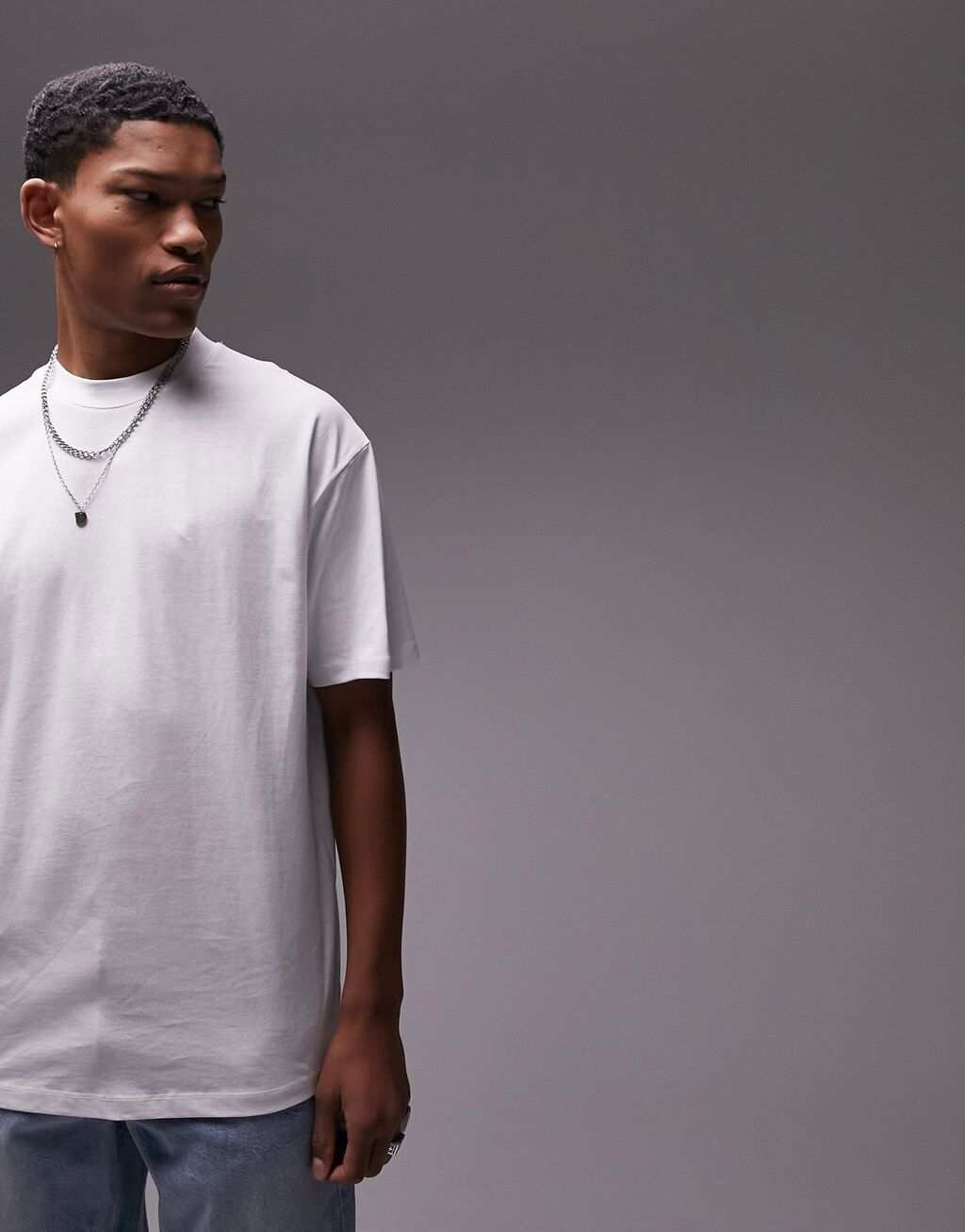 

Белая футболка оверсайз Topman