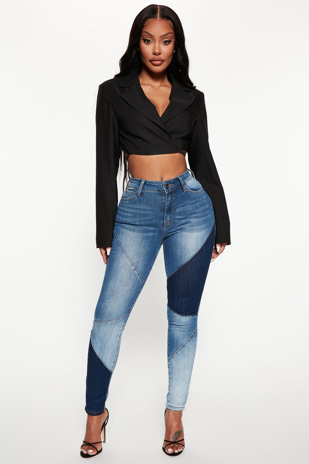 

Джинсы скинни Fashion Nova BL450, синий