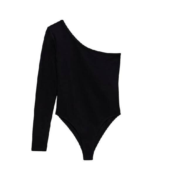 

Боди Zara Asymmetric Soft, черный