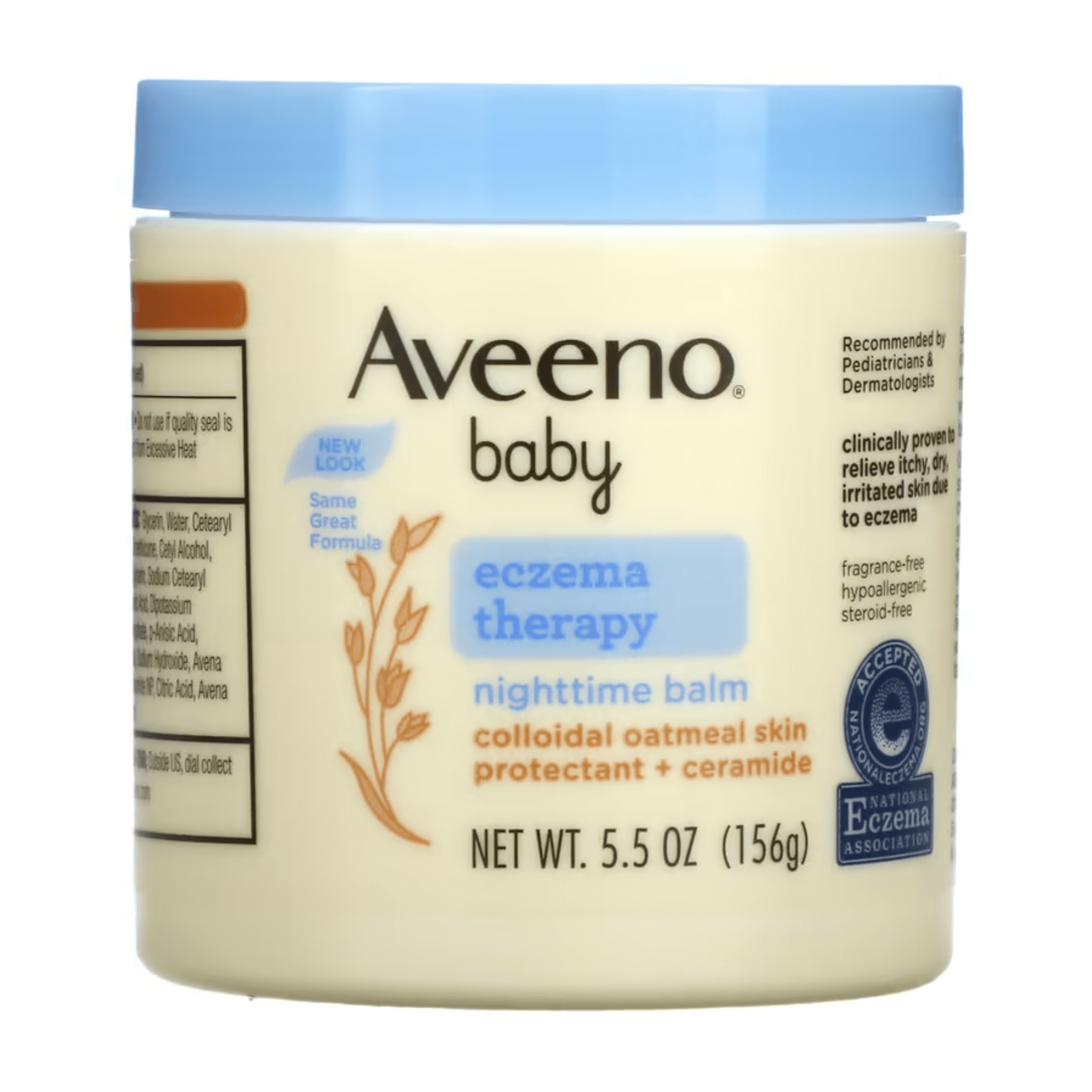Ночной бальзам терапия экземы Aveeno Baby без запаха, 156 г