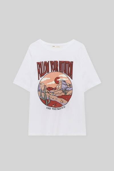 

Футболка с эзотерическим принтом PULL&BEAR