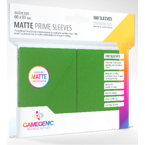 

Чехол для карточек Gamegenic Matte Prime Sleeves Green (100 Ct.) Gamegenic