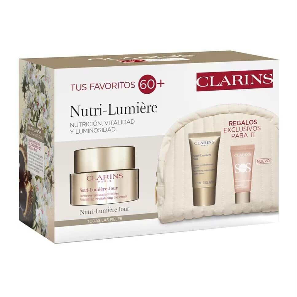 

Подарочный набор Clarins Cofre Nutri Lumiere, 3 предмета