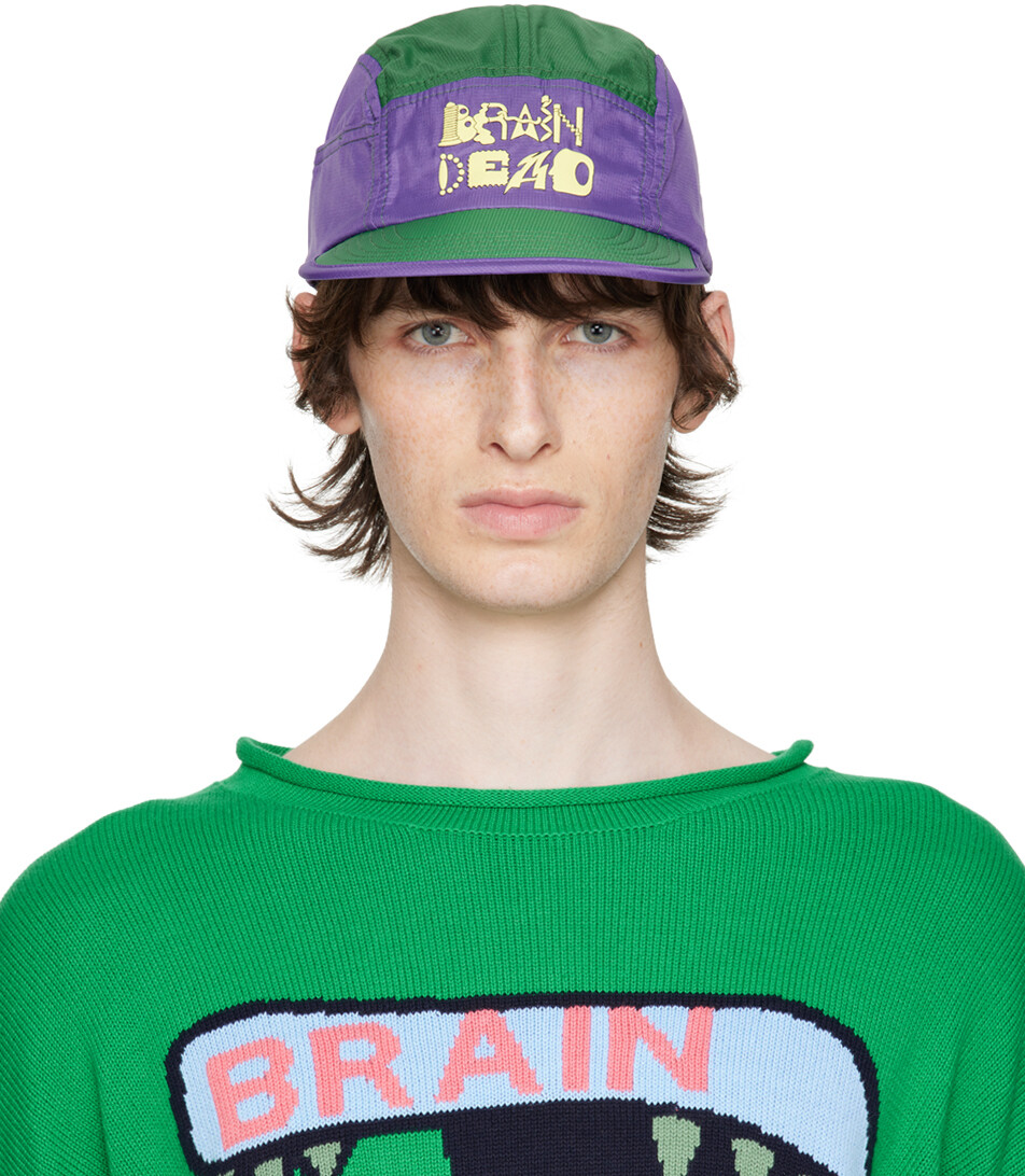 

Пурпурно-зеленая кепка Miles Trail Brain Dead