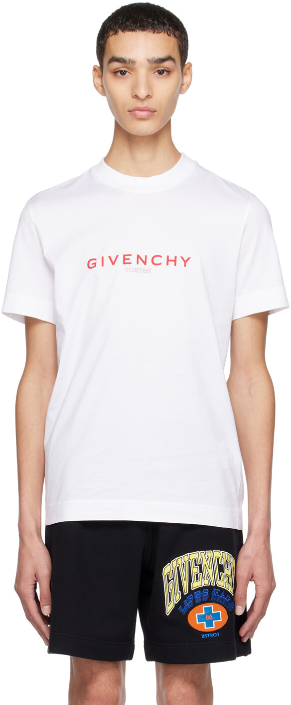 

Белая футболка с выворотом Givenchy