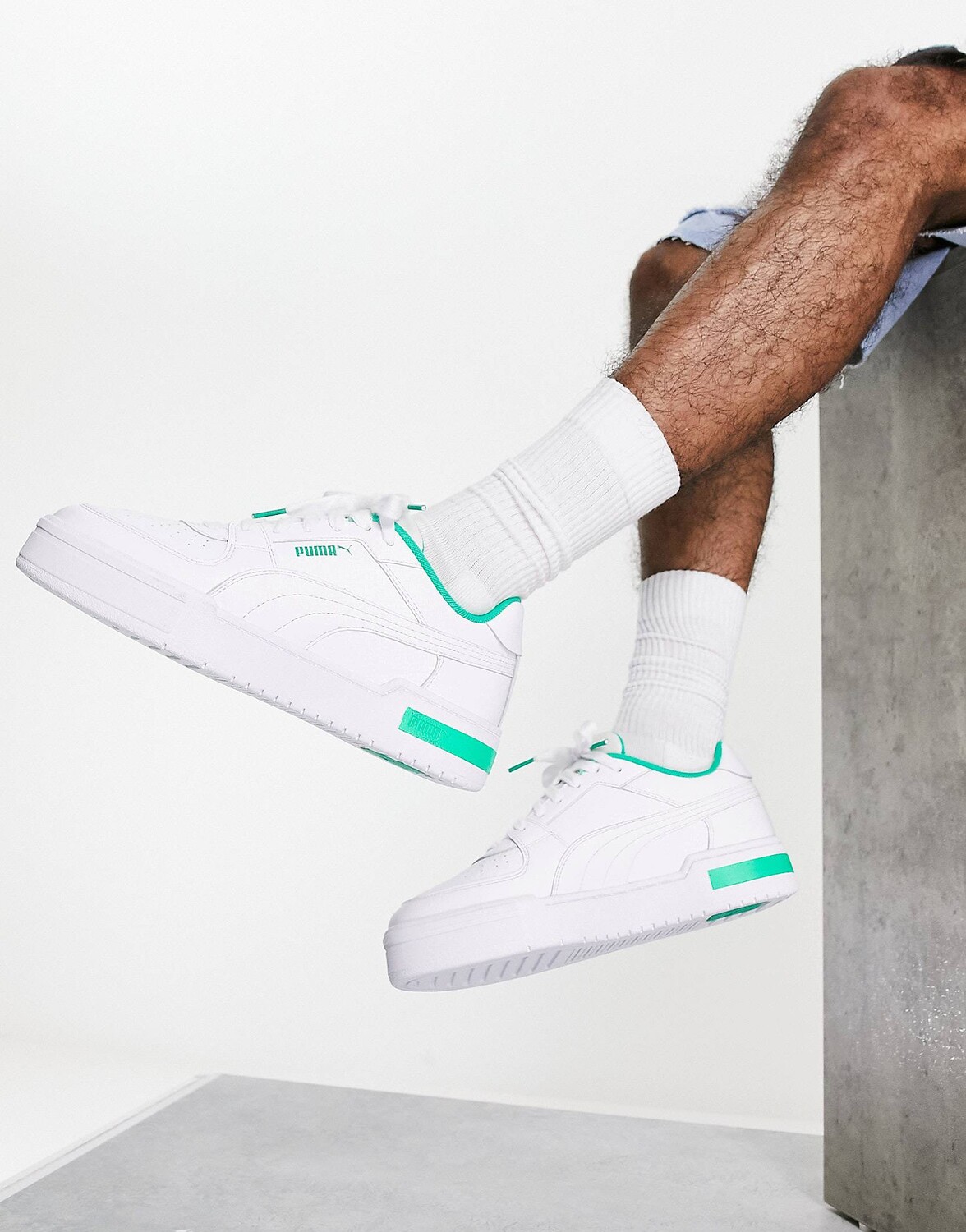 

Кеды Puma CA Pro Acid Brights, белый/зеленый
