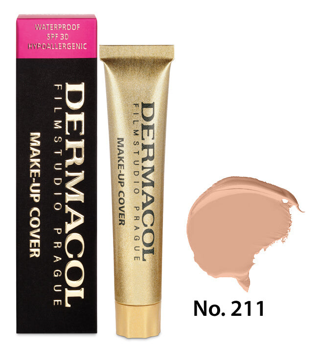 

Dermacol Водостойкая тональная основа Make-Up Cover с высокой степенью покрытия 211 SPF30 30г