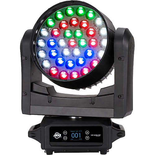 цена Американский диджей Vizi Wash Z37 - RGBW светодиодный вращающийся прожектор для мытья головы с моторизованным зумом American DJ Vizi Wash Z37 - RGBW LED Moving Head Wash Light with Motorized Zoom