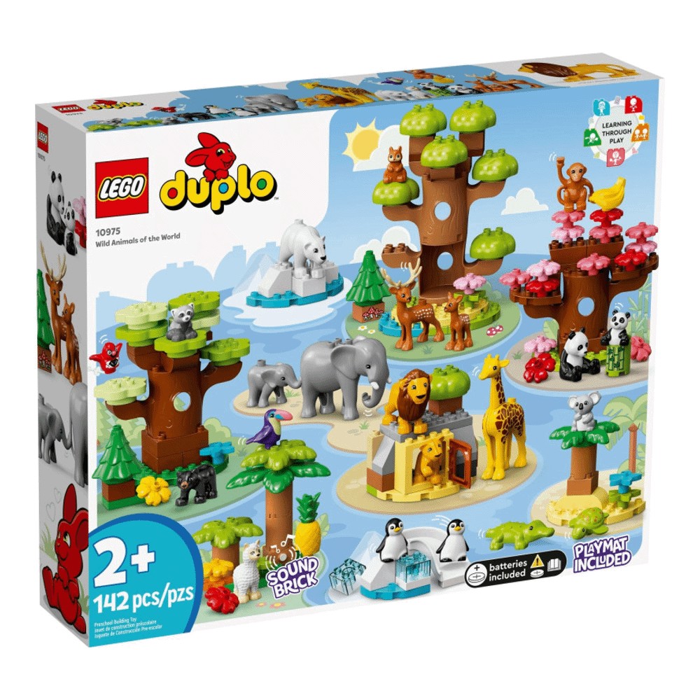 Конструктор LEGO DUPLO 10975 Дикие животные мира lego duplo дикие животные африки набор игрушек с фигурками животных
