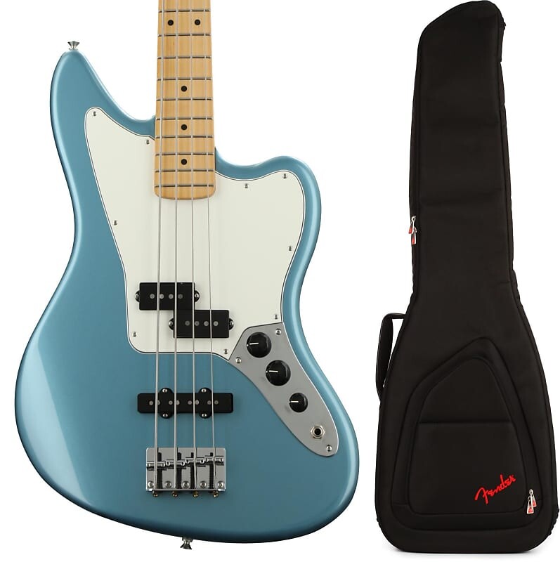 

Fender Player Jaguar Bass - Tidepool с кленовой накладкой на гриф в комплекте с Fender FB620 Electric Bass Gig Bag - черный 0149302513=1 0991522406=1