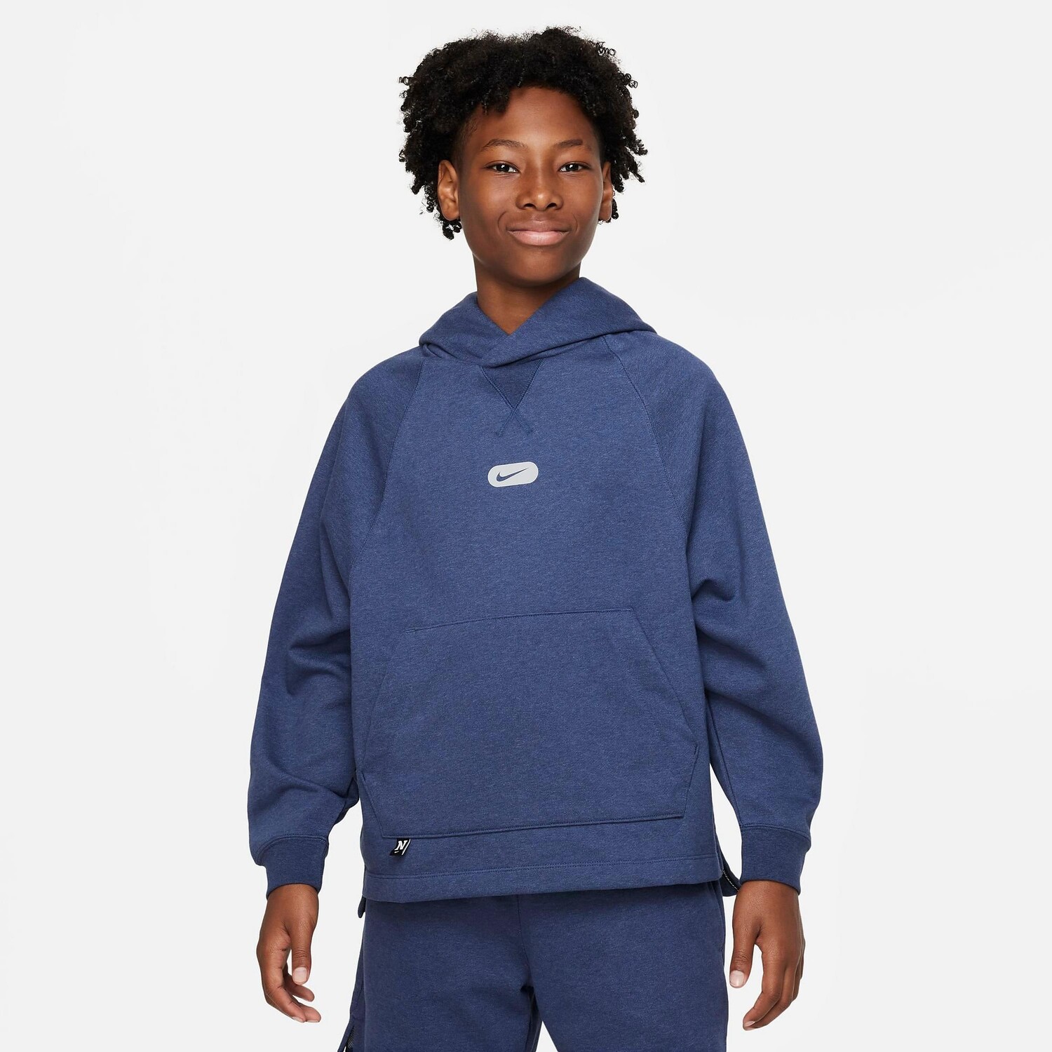 

Детская толстовка с капюшоном Nike Dri-FIT Athletics Fleece Training, синий