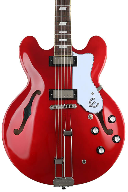 

Epiphone Riviera Semi- Hollowbody — сверкающий бордовый EORSBUNH1