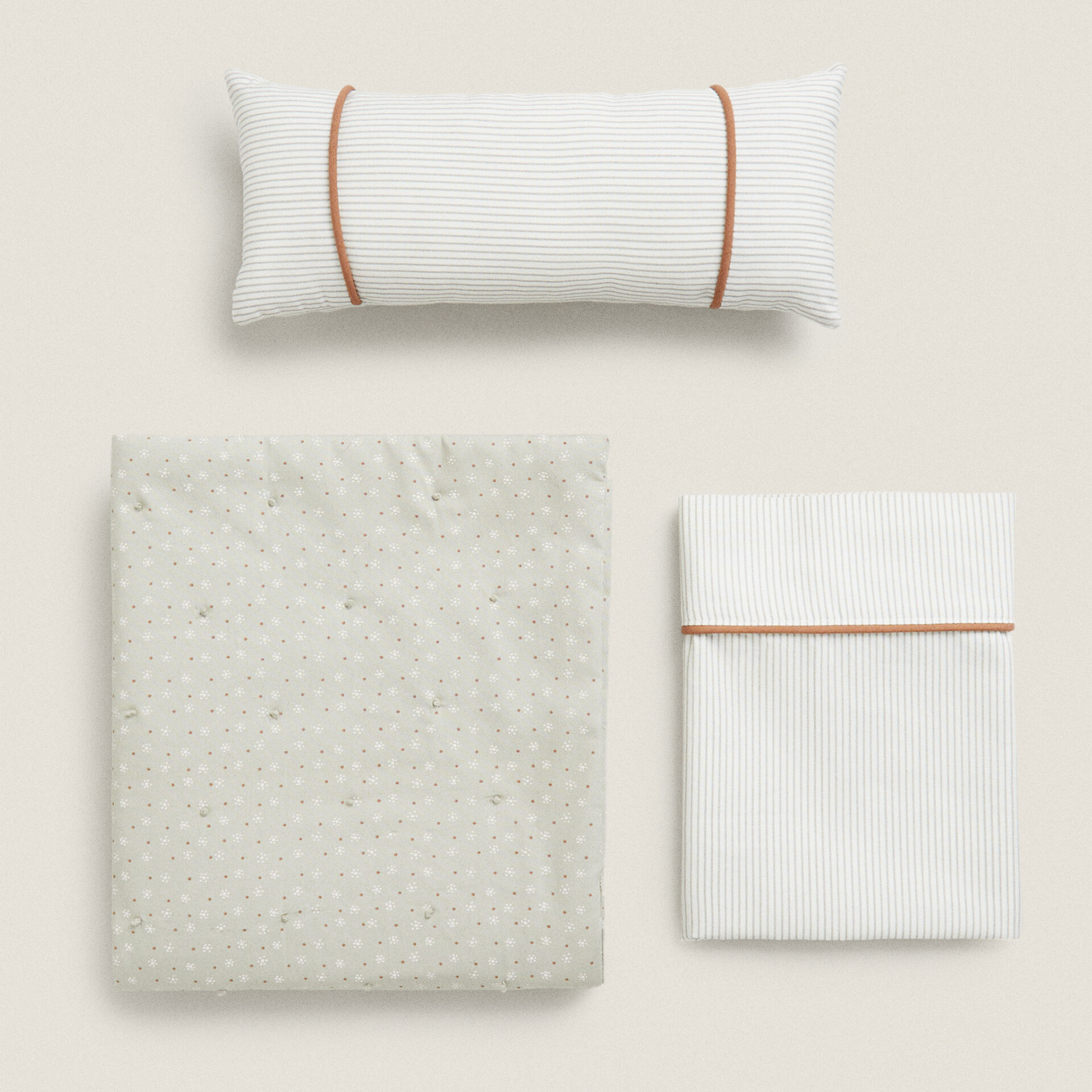 Игрушечное постельное белье Zara Home, белый/серый
