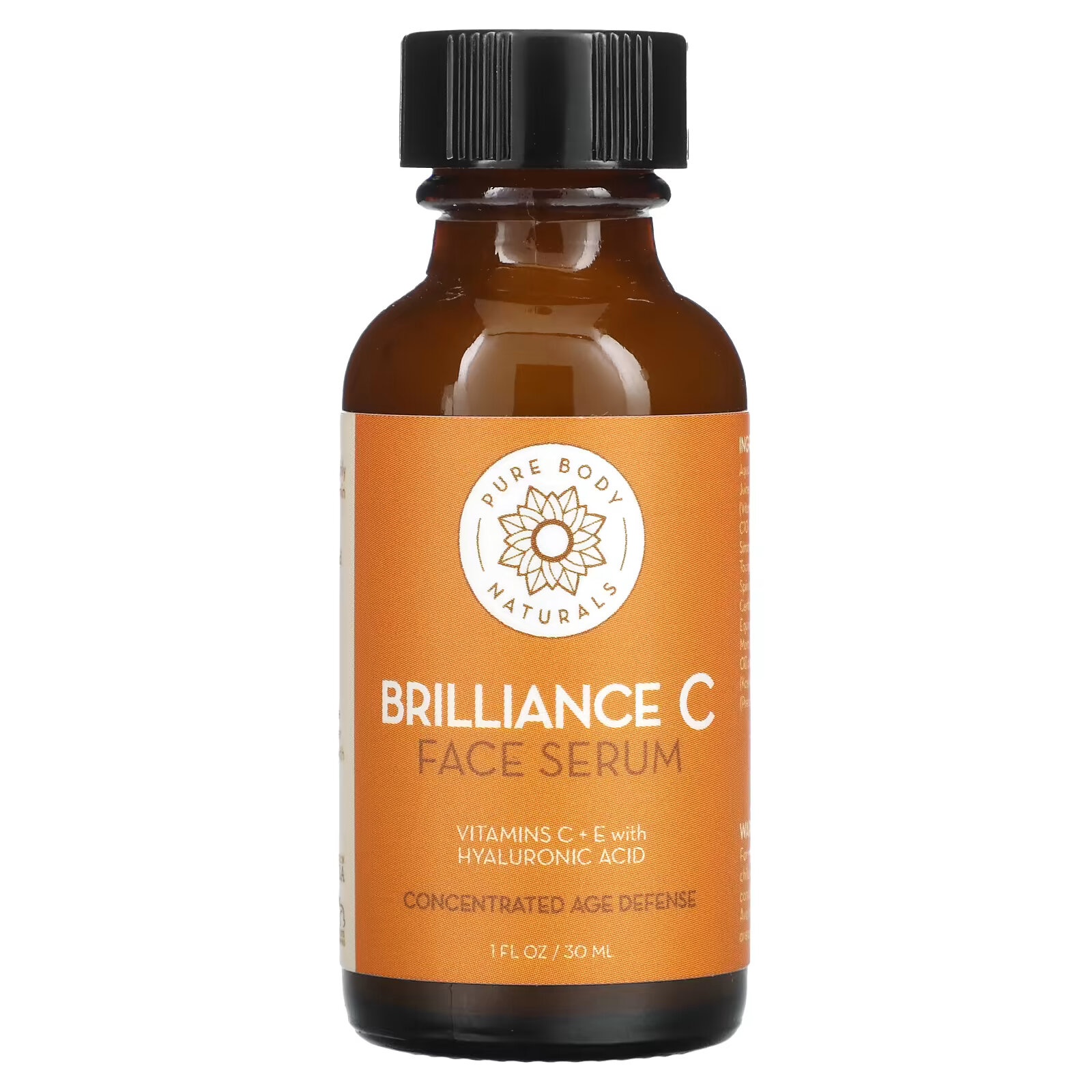 Pure Body Naturals, Brilliance C, сыворотка для лица, 30 мл (1 жидк. унция) - фото