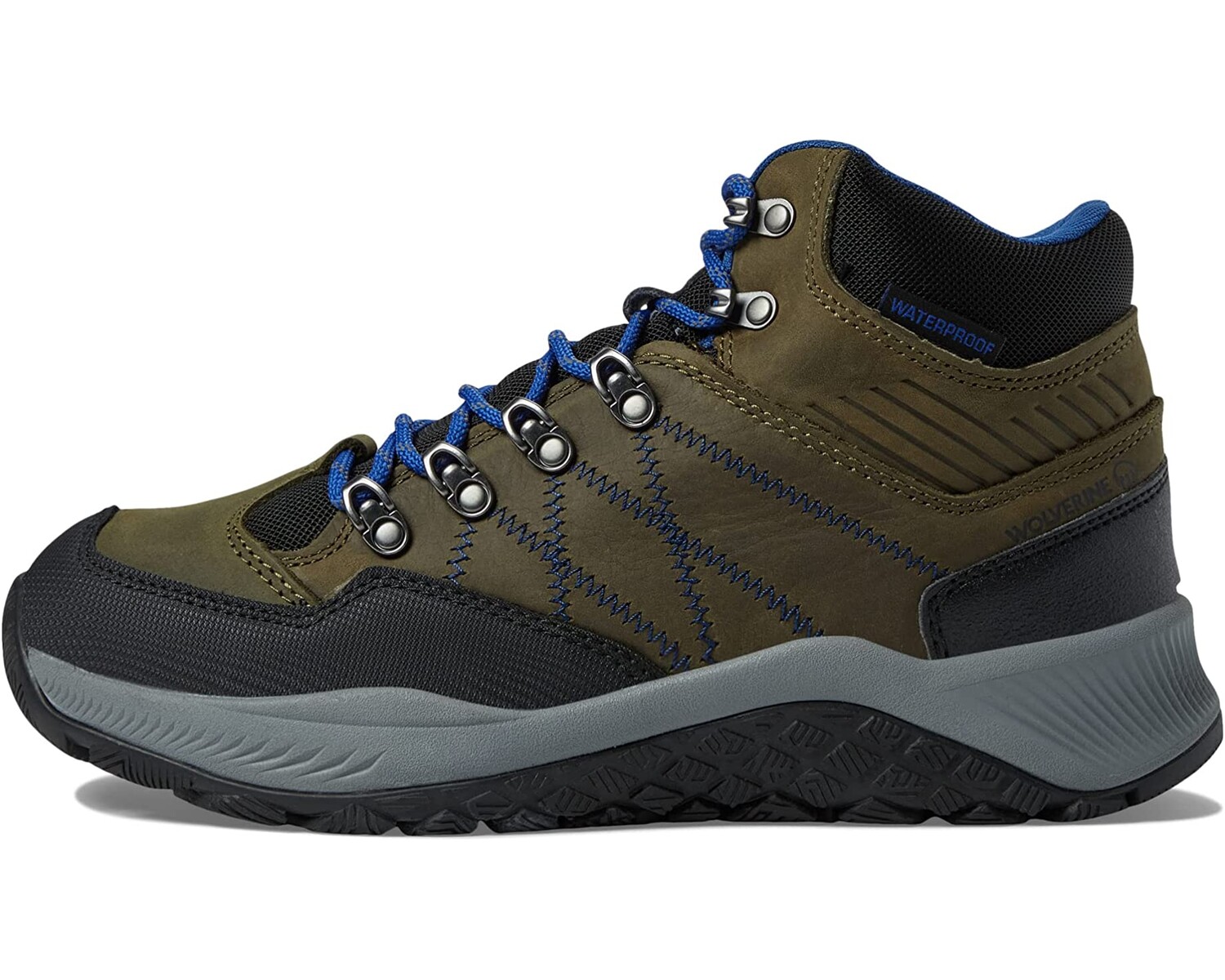 

Ботинки Wolverine Heritage Luton Waterproof Hiker, зеленый/серый
