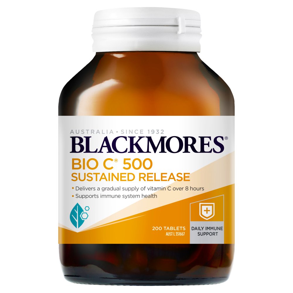 Витамин C Blackmores Bio Sustained Release, 500 мг, 200 таблеток