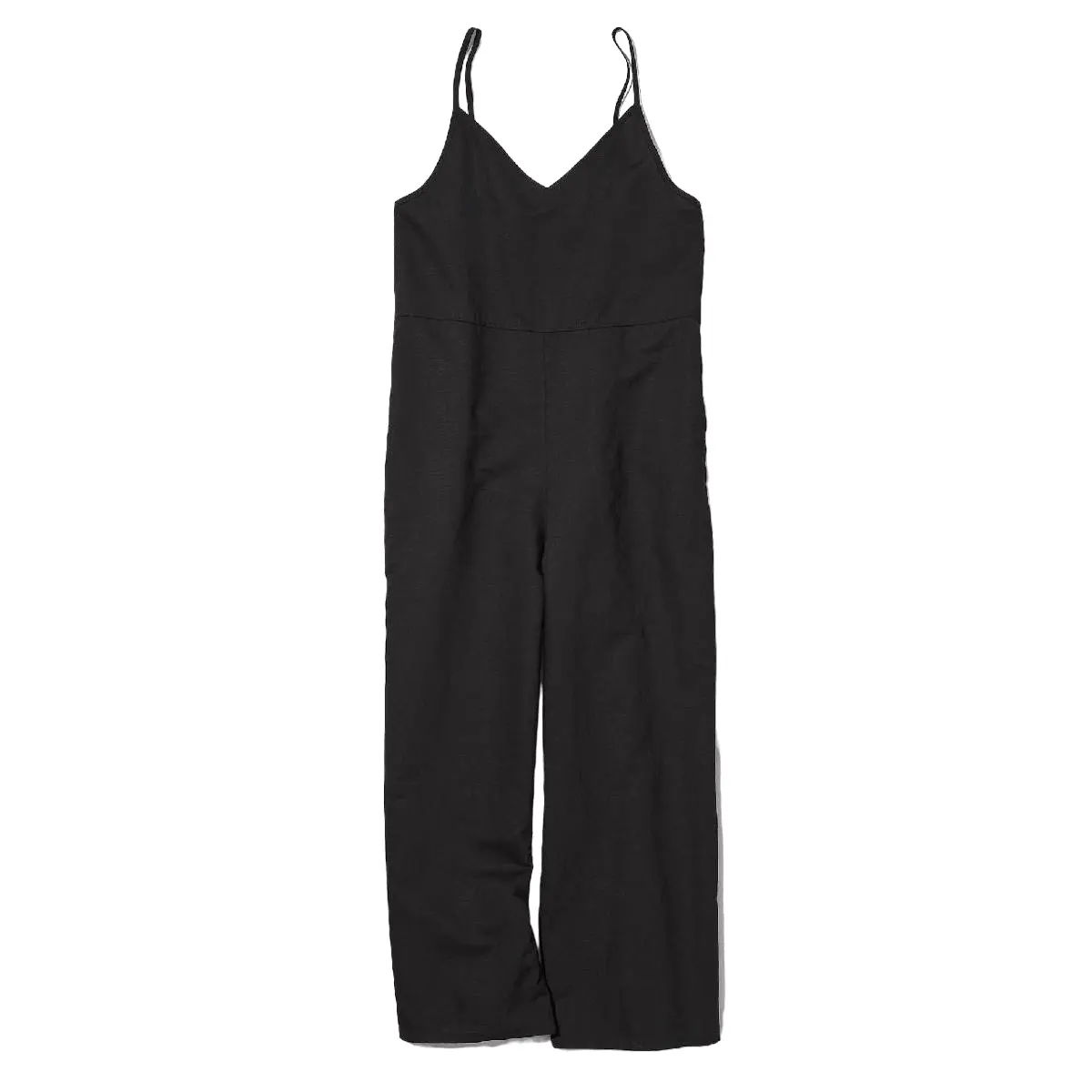 

Комбинезон на бретелях из льна Uniqlo, черный