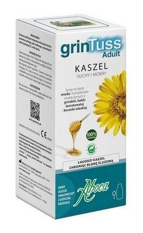 цена Aboca GrinTuss Adult Syrop сироп от кашля, 210 g