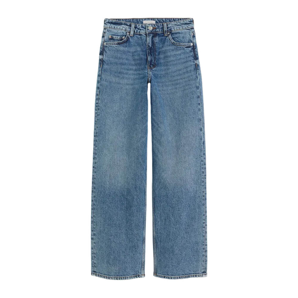 

Джинсы H&M Wide High, синий