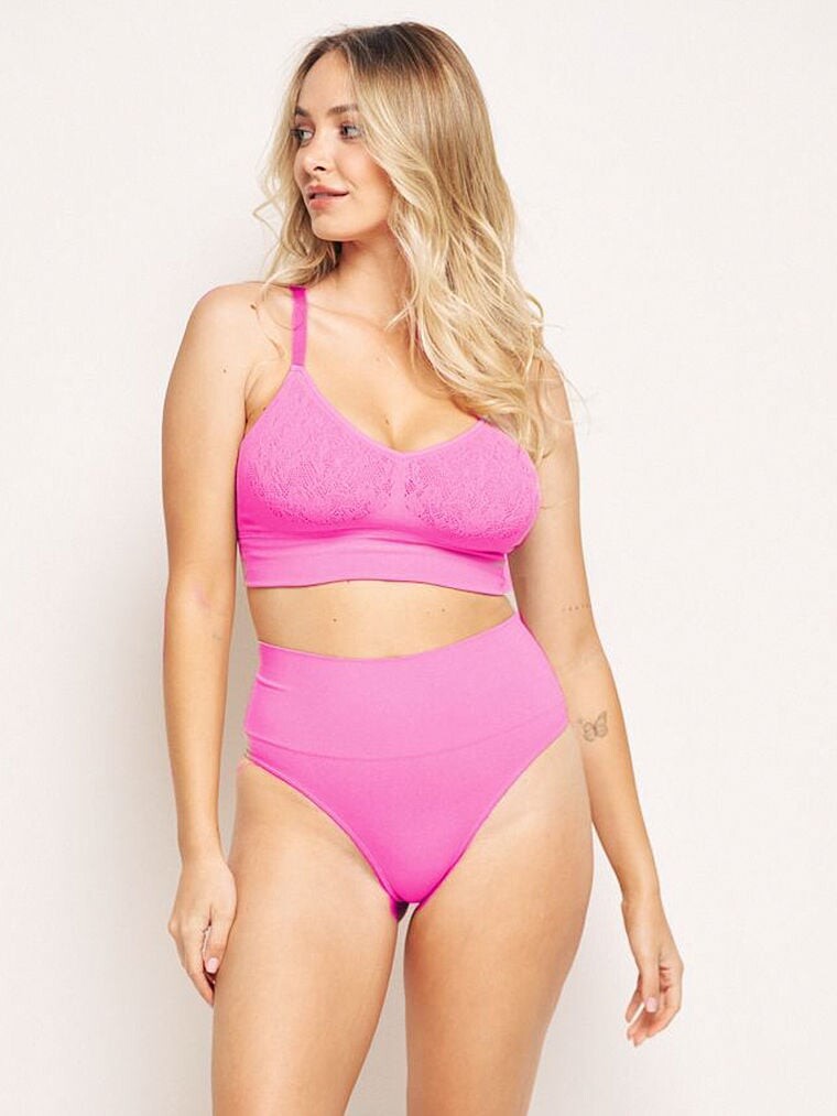 

Трусы Victoria's Secret Mindd High-Rise Shaping Brief, розовый