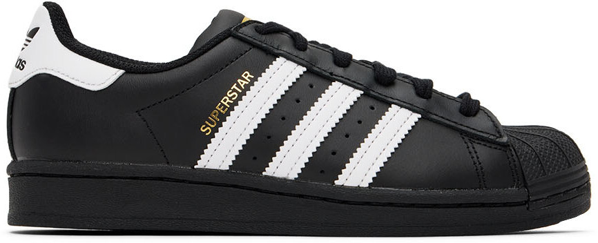 

Дети Черно-белые кроссовки Superstar для больших детей adidas Kids