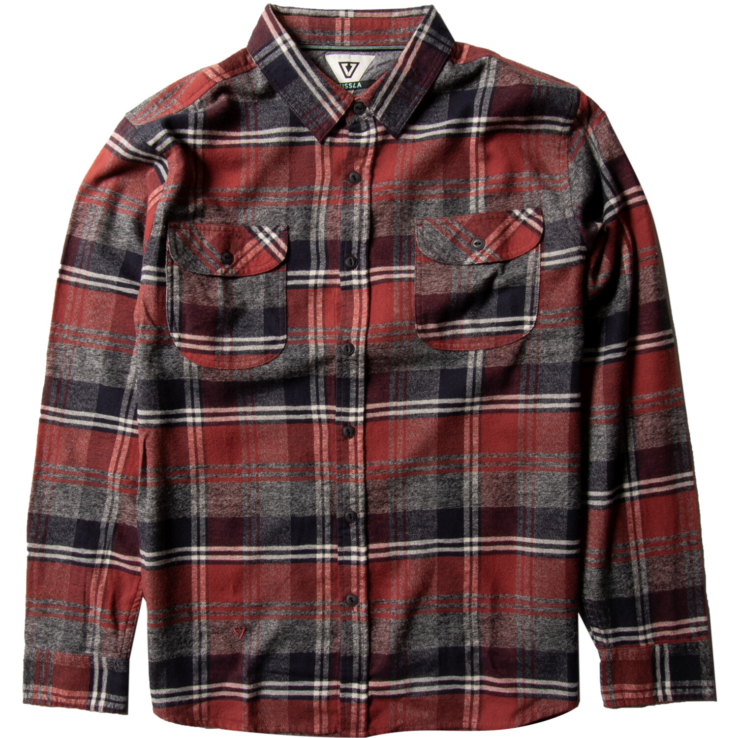 

Фланелевая рубашка Vissla Central Cost с длинными рукавами, blood