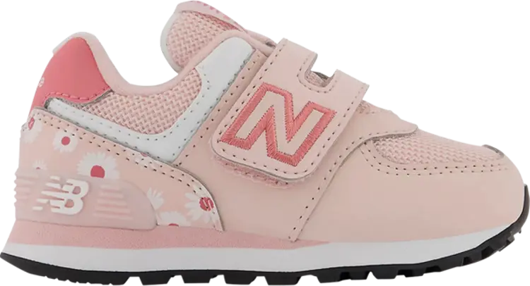 

Кроссовки New Balance 574 Hook & Loop Toddler Wide 'Pink Florals', розовый